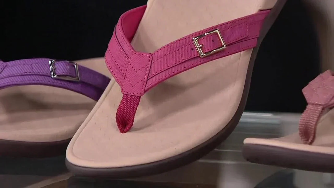 Orthopaedic Dam Sandals with EVA Insole – Amélie-Pink-3-State of Style