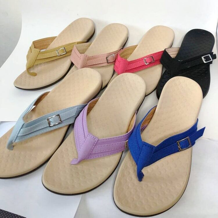 Orthopaedic Dam Sandals with EVA Insole – Amélie-Pink-3-State of Style