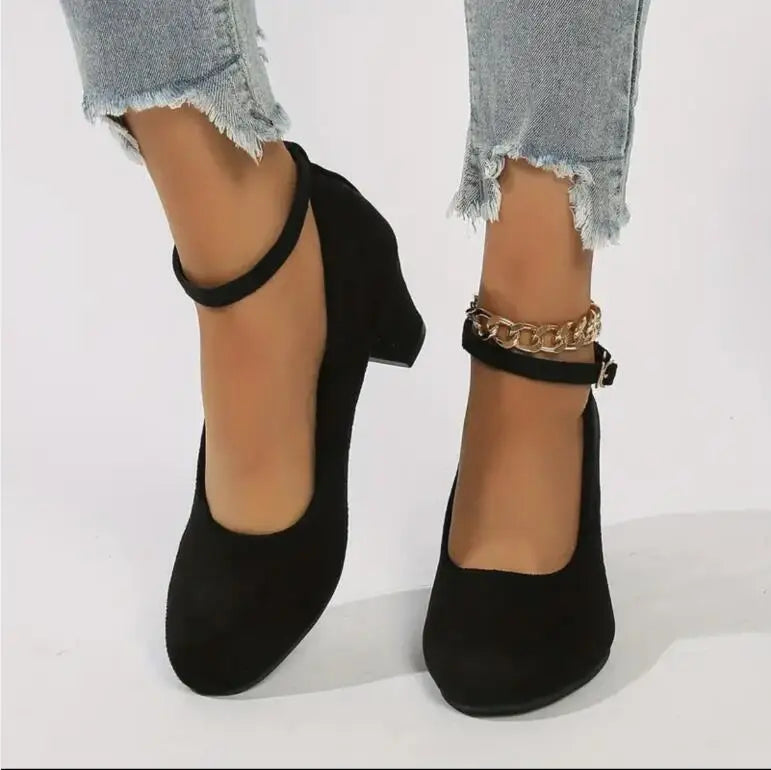 Orthopaedic Elegant Ladies' Shoes with Ergonomic Design – Celeste-Black-3.5-Nora Luxe