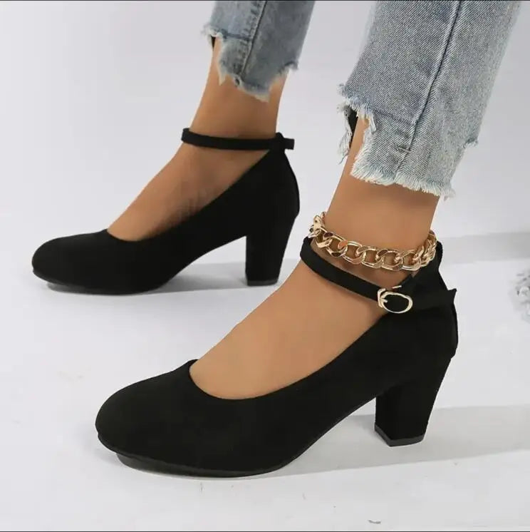 Orthopaedic Elegant Ladies' Shoes with Ergonomic Design – Celeste-Black-3.5-Nora Luxe
