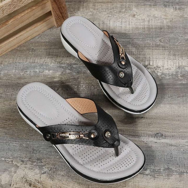 Orthopaedic Flip-Flops – Marisole-White-4.5-The Livary