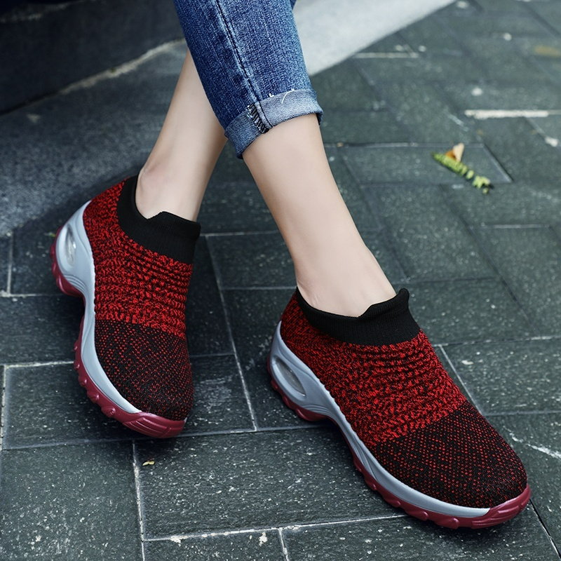 Orthopaedic Hypersoft Running Shoes for Women – Eliana-Red-4.5-Nora Luxe