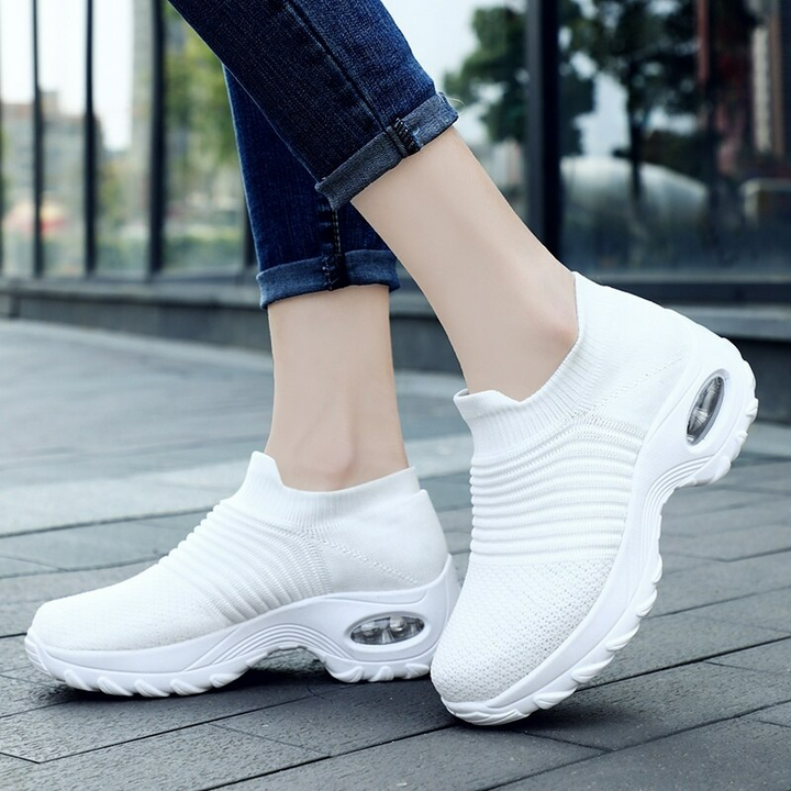 Orthopaedic Hypersoft Running Shoes for Women – Eliana-White-4.5-Nora Luxe
