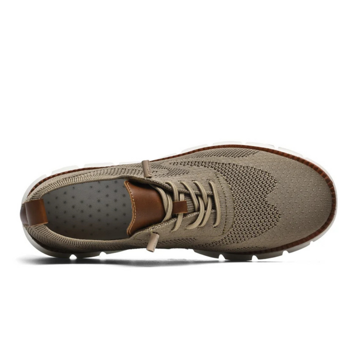 Orthopaedic Knitted Men's Sneakers – Bram-7-White-The Livary