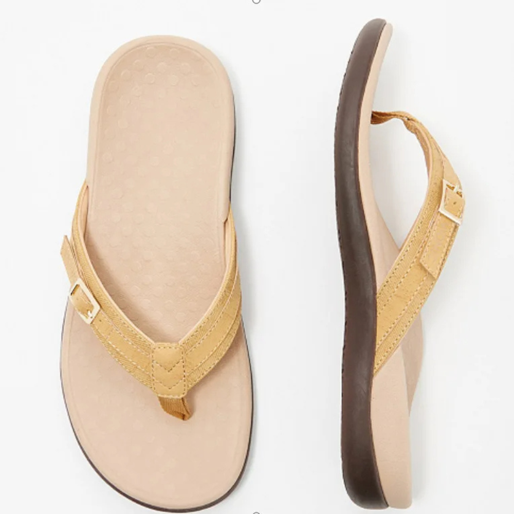 Orthopaedic Ladies Flip-Flops – Noor-4.5-Black-The Livary
