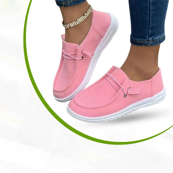 Orthopaedic Ladies' Leisure Shoes – Serena-Pink-4-Nora Luxe