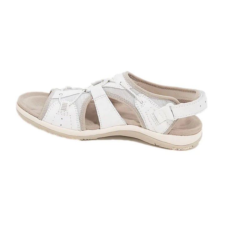 Orthopaedic Ladies Sandals - ComfortTrend-White-2.5-Nora Luxe