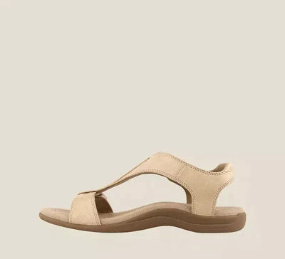 Orthopaedic ladies' sandals with arch support – Jana-Beige-5.5-Nora Luxe