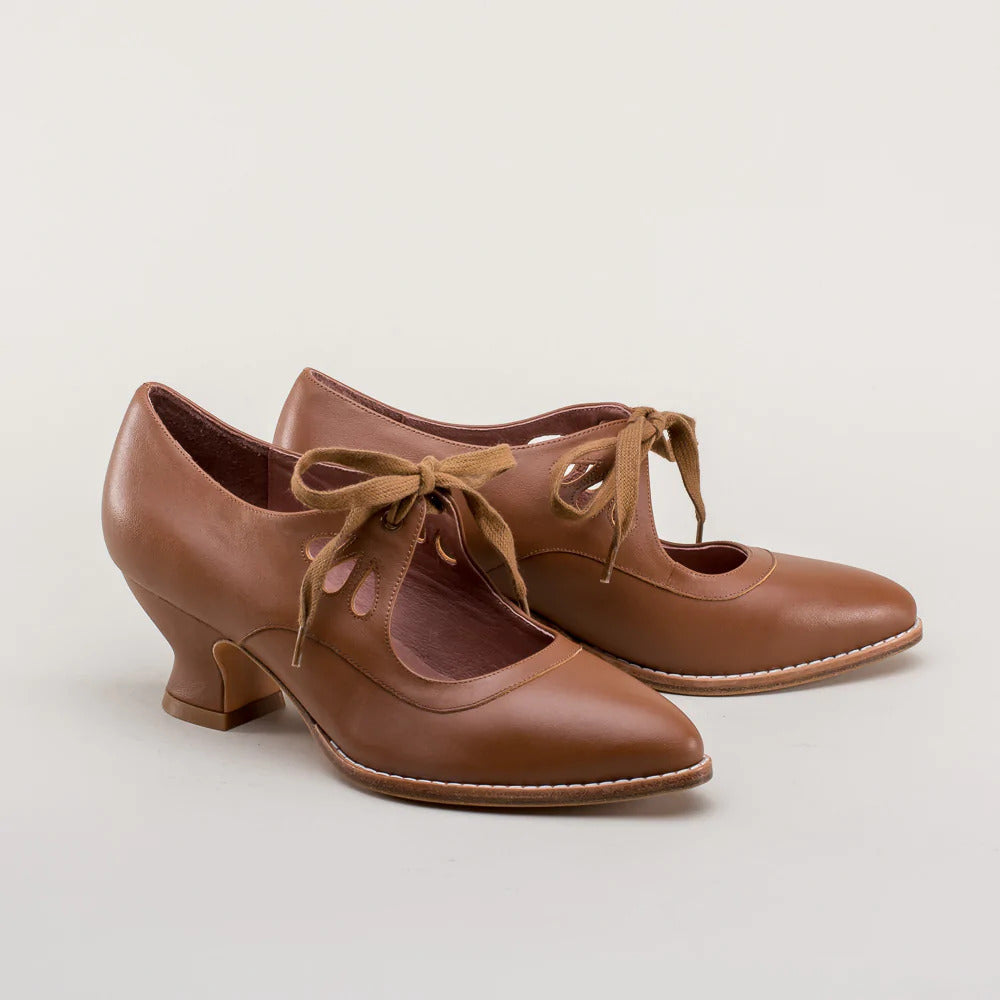Orthopaedic leather pumps – Viviana-Beige-3-Nora Luxe
