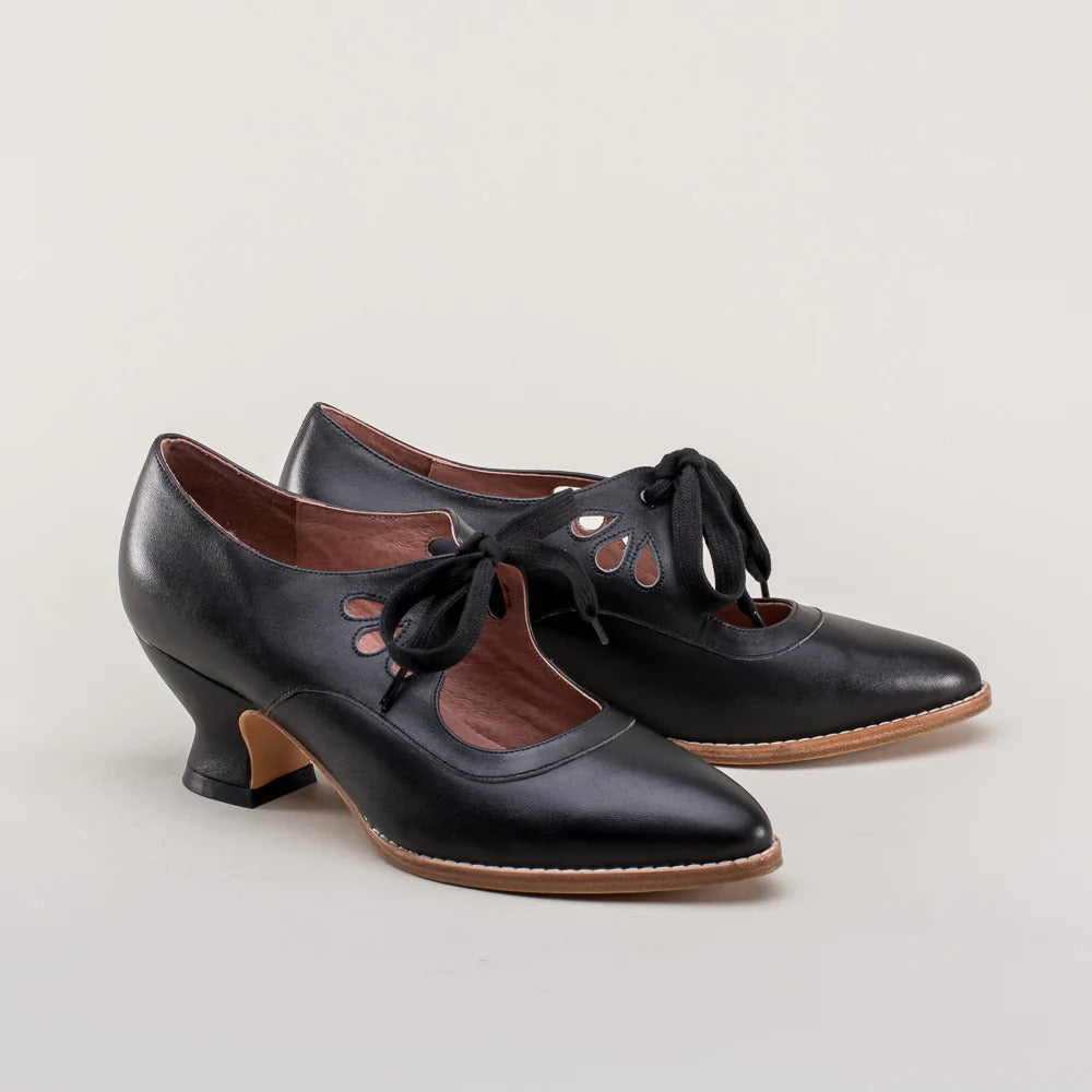 Orthopaedic leather pumps – Viviana-Black-3-Nora Luxe