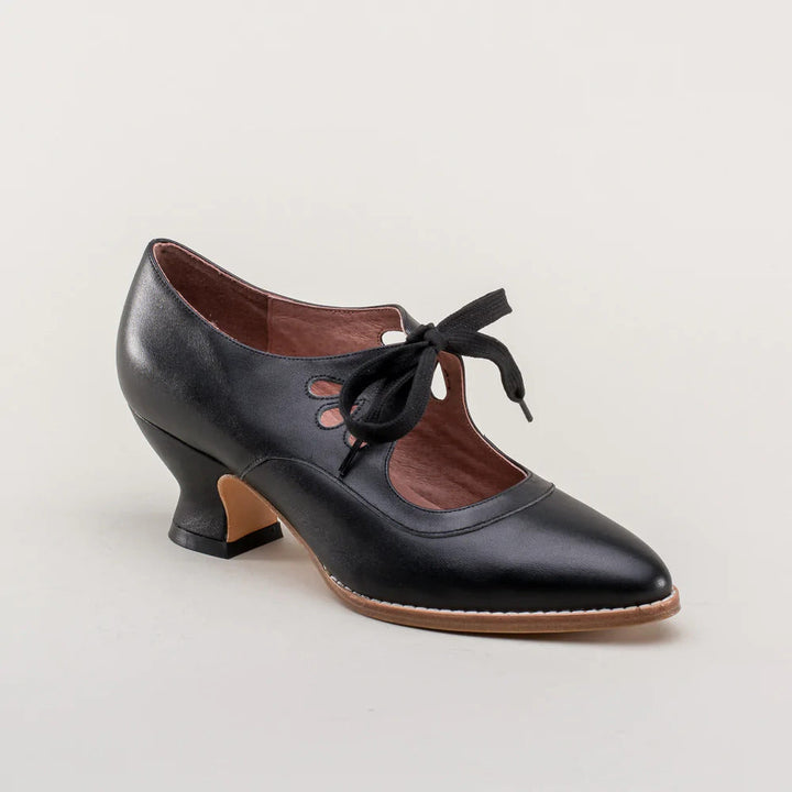 Orthopaedic leather pumps – Viviana-Black-3-Nora Luxe