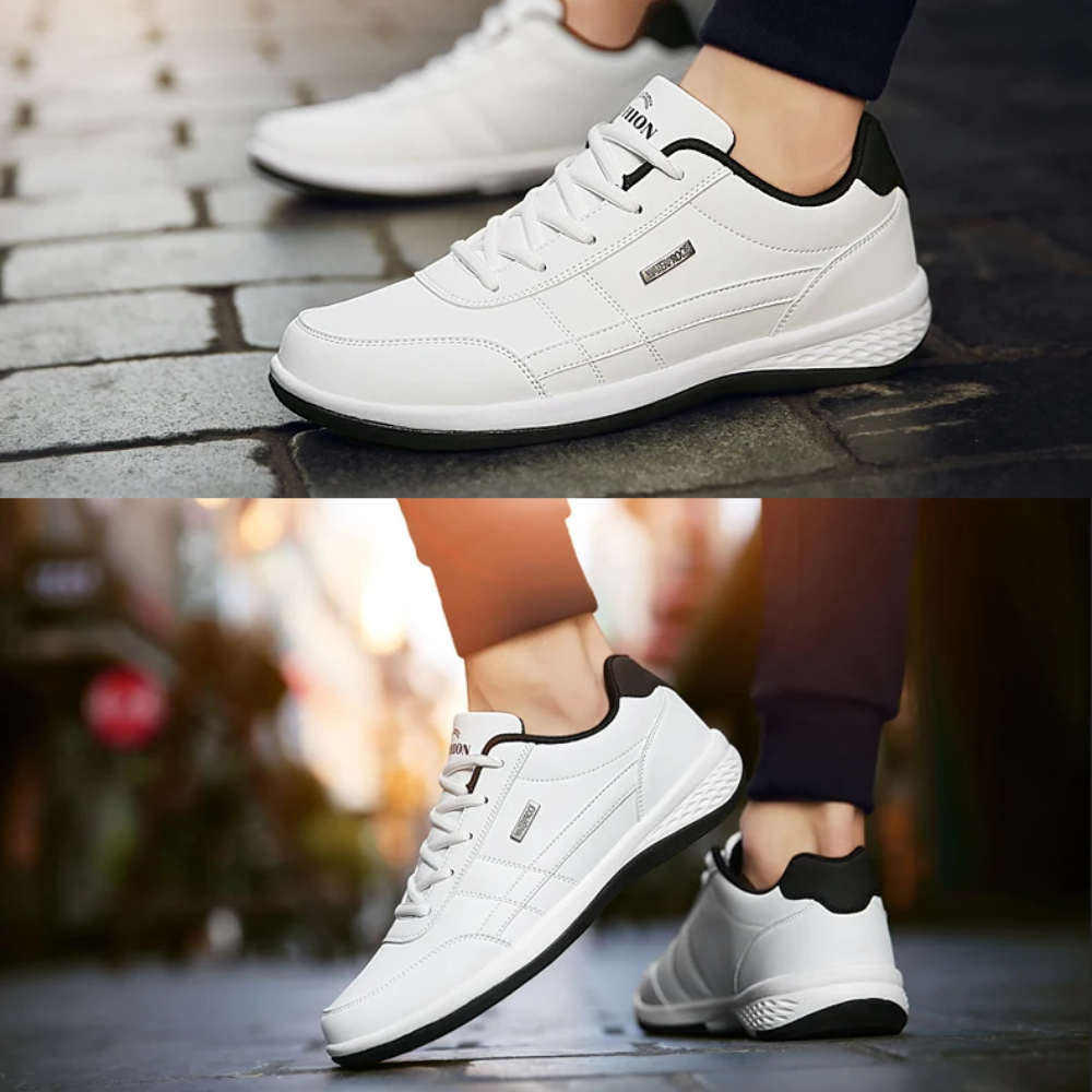 Orthopaedic Leather Shoes | Ultimate Comfort and Support-7-Blue-Nora Luxe