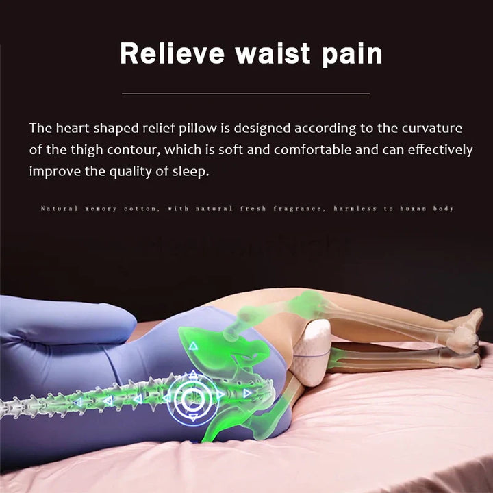 Orthopaedic Memory Foam Leg Cushion - ComfortFoam-White-Nora Luxe