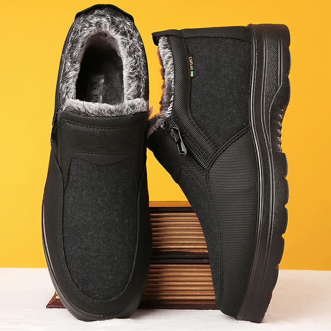 Orthopaedic Men's Winter Shoes - Orion-Black-4.0-Nora Luxe