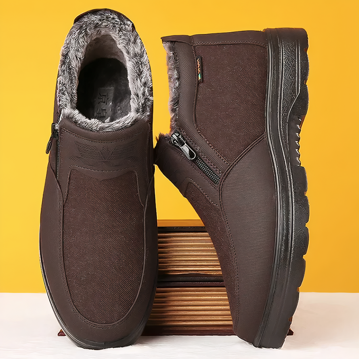 Orthopaedic Men's Winter Shoes - Orion-Brown-4.0-Nora Luxe