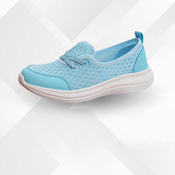 Orthopaedic pain relief shoes for women – Selina-Blue-3-Nora Luxe
