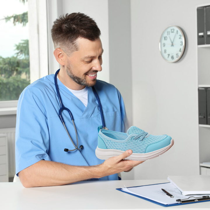 Orthopaedic pain relief shoes for women – Selina-Gray-3-Nora Luxe