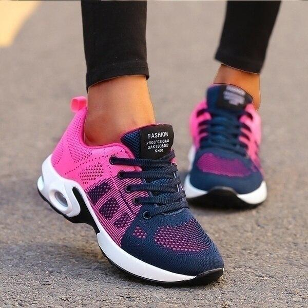 Orthopaedic Shoes - Lupus-Pink/Blue-4-Nora Luxe