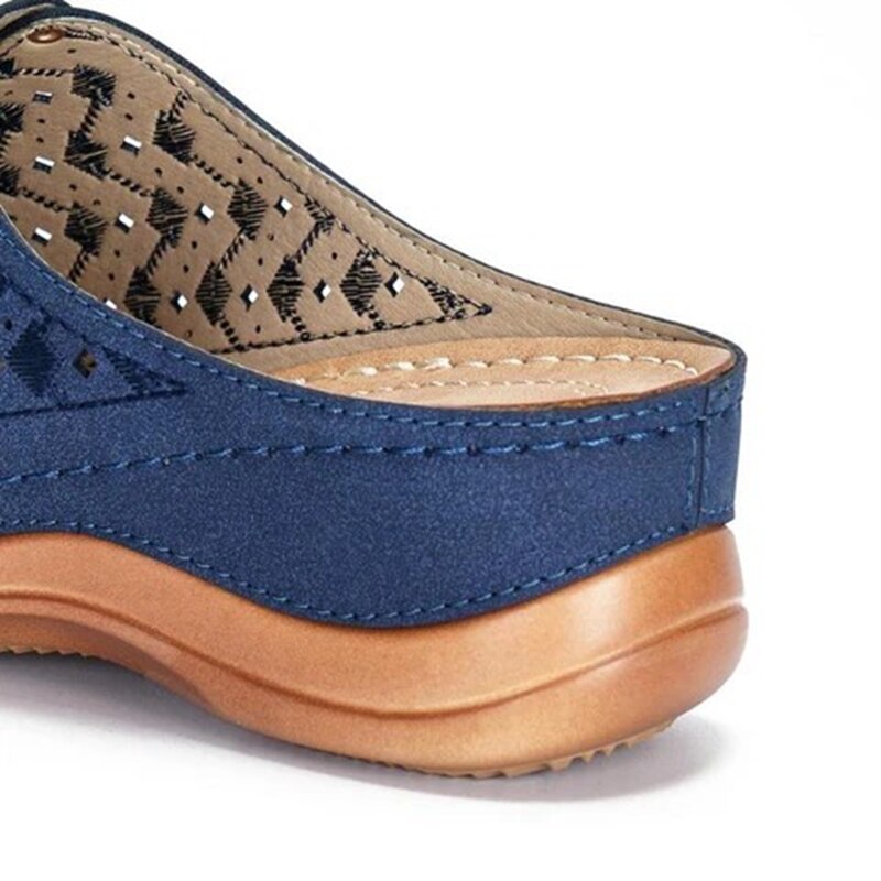 Orthopaedic Support Sandals - OrthoFlex-Blue-2.5-Nora Luxe