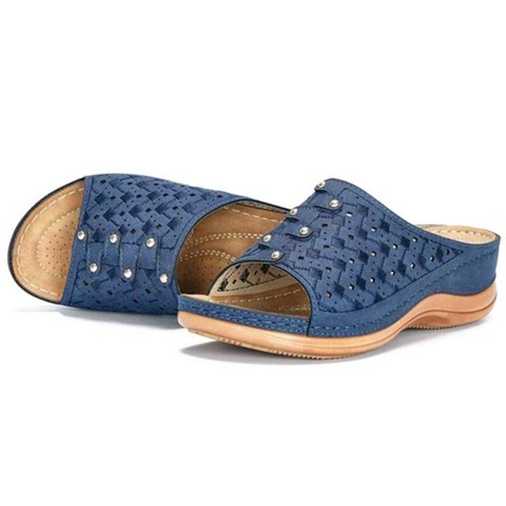 Orthopaedic Support Sandals - OrthoFlex-Blue-2.5-Nora Luxe