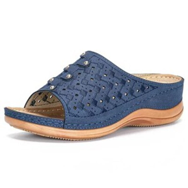 Orthopaedic Support Sandals - OrthoFlex-Blue-2.5-Nora Luxe