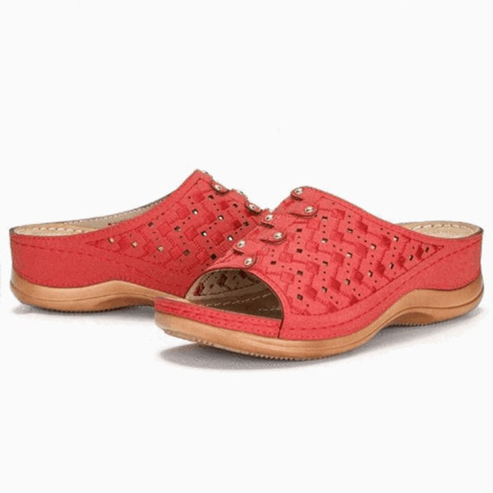 Orthopaedic Support Sandals - OrthoFlex-Blue-2.5-Nora Luxe