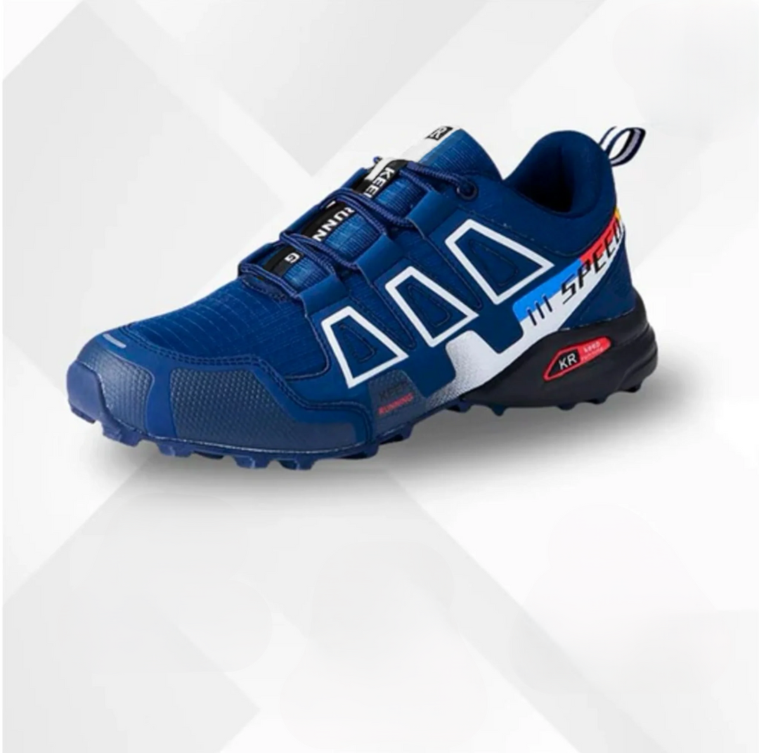 Orthopaedic trekking and hiking shoes - Alpena-Black-Blue-3-Nora Luxe