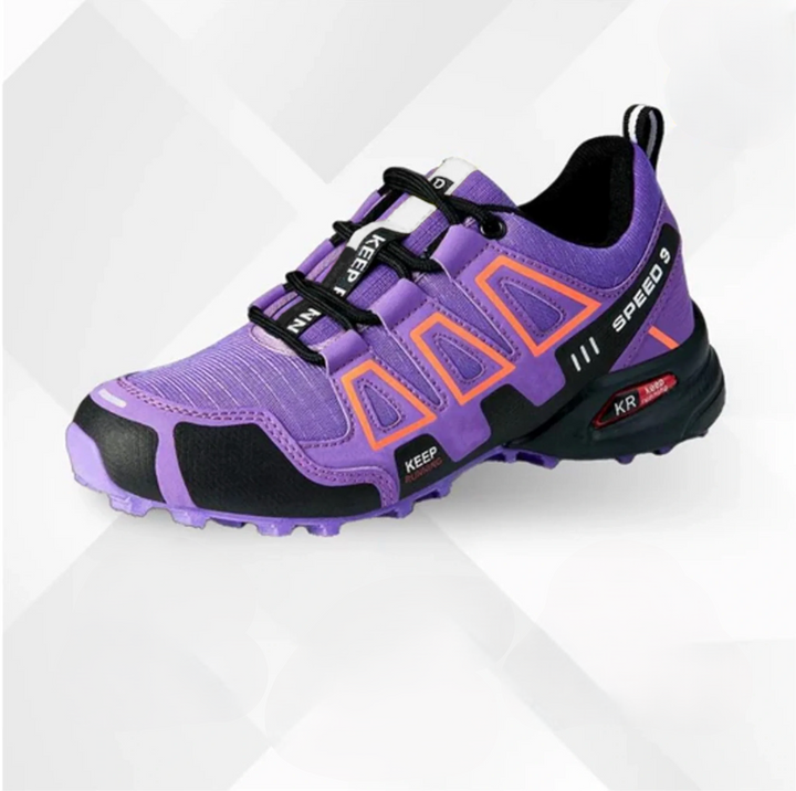 Orthopaedic trekking and hiking shoes - Alpena-Purple-3-Nora Luxe