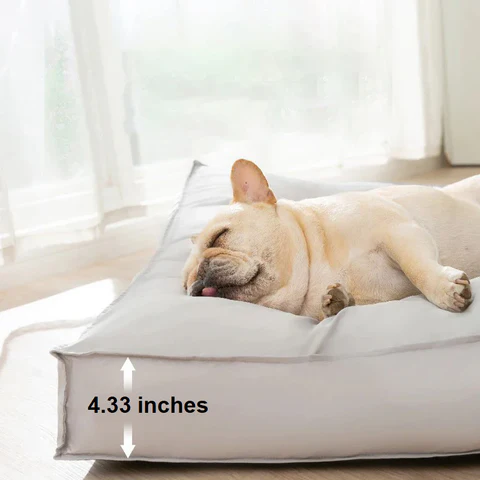 Orthopaedic Waterproof Dog Mattress - FlexiRest-Light Gray-S-Nora Luxe