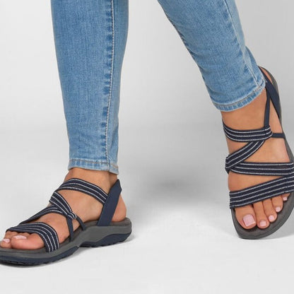 Orthopaedic Women's Sandals - Isabella-Black-5-The Livary