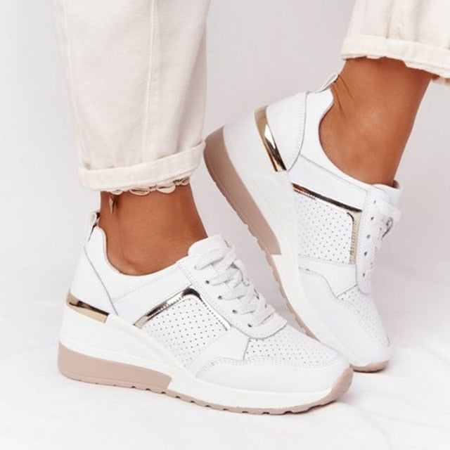 Orthopaedic women's sneakers with cushioning & arch support – Valora-Grey-3-Nora Luxe