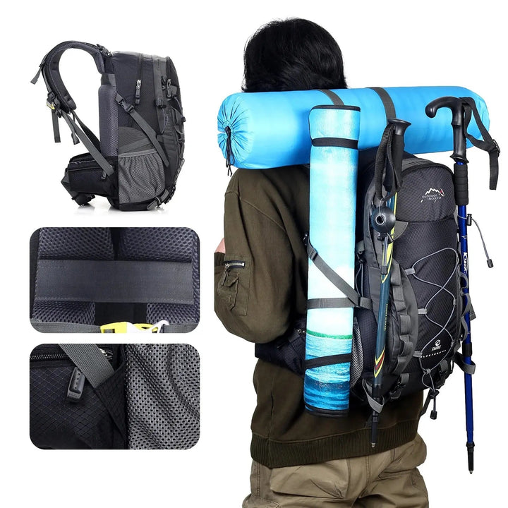 Outdoor Backpack - ExplorerMax-Light Blue-Nora Luxe