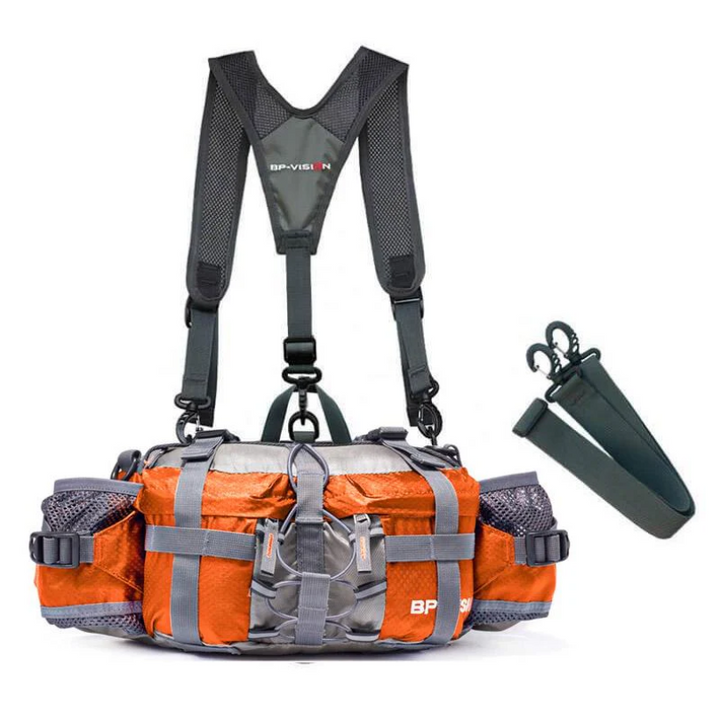 Outdoor Crossbody Bag - VenturePro-Orange-Upgraded (with backpack strap)-Nora Luxe