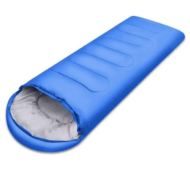 Outdoor sleeping bag for cold nights - AdventureSleeper-Blue-Nora Luxe