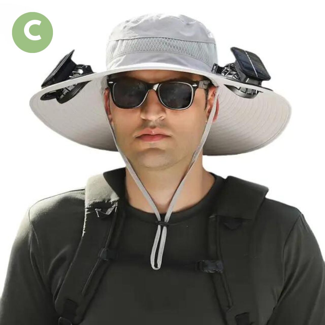 Outdoor Sun Hat with Built-in Fan – Sunbreeze-C-State of Style