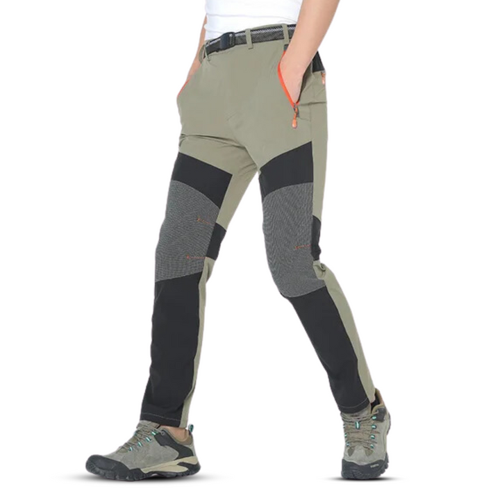 Outdoor Walking Trousers - TrekPro-Dark Green-S-Nora Luxe