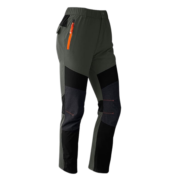 Outdoor Walking Trousers - TrekPro-Dark Green-S-Nora Luxe