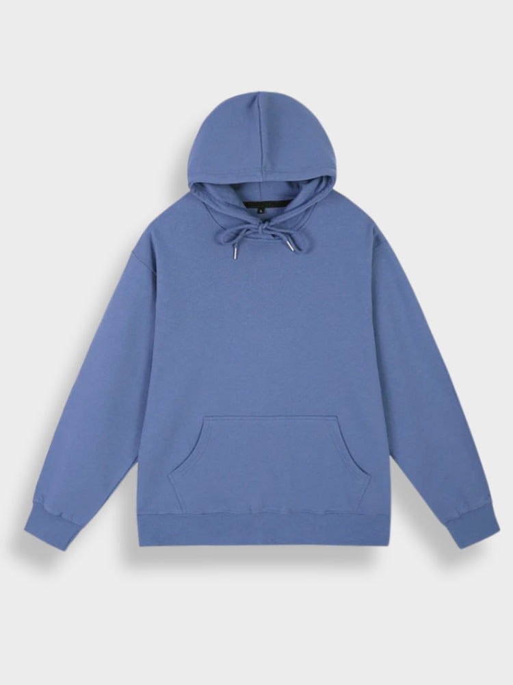 Oversized Men's Hoodie with Print - Noah-Gray-S-Nora Luxe