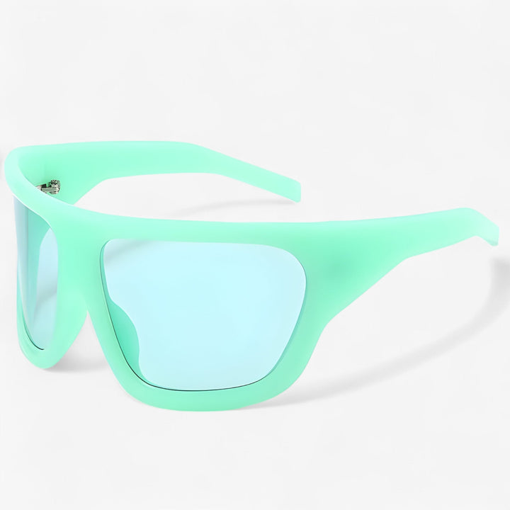 Oversized Steampunk Sports Sunglasses with Wraparound Design – Ignix-Green-Nora Luxe