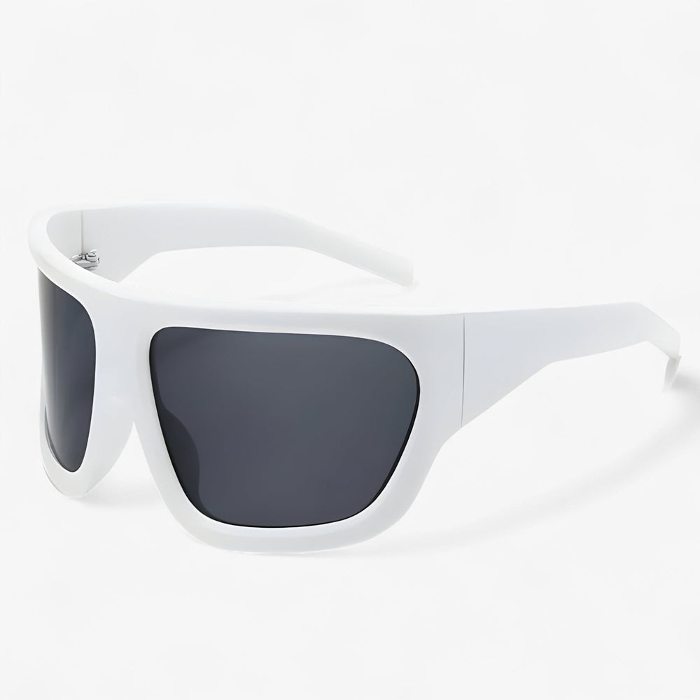 Oversized Steampunk Sports Sunglasses with Wraparound Design – Ignix-White Grey-Nora Luxe