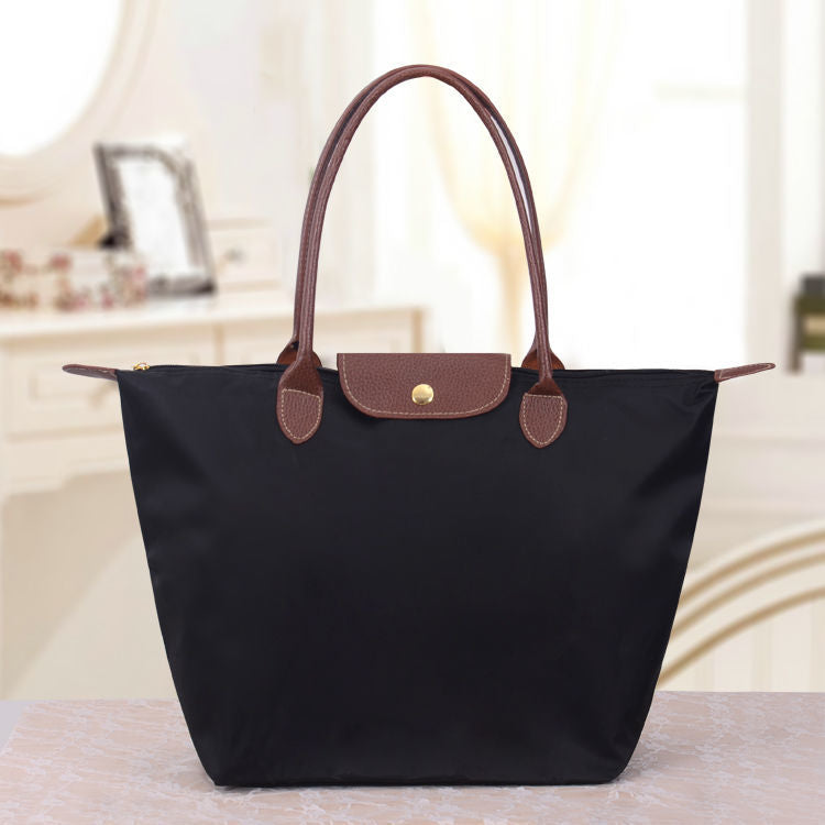 Oxford Shoulder Bag - LuxeCarry-Black-S (11.8 × 4.7 × 9.1 in)-Nora Luxe