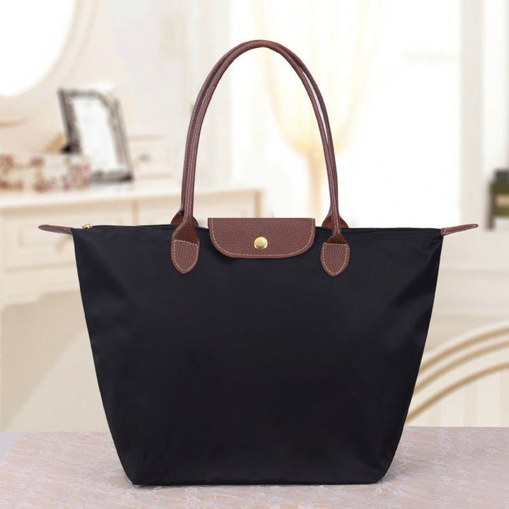 Oxford Shoulder Bag - LuxeCarry-Black-S (11.8 × 4.7 × 9.1 in)-Nora Luxe