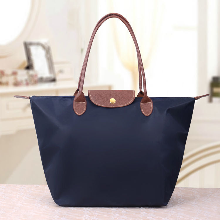 Oxford Shoulder Bag - LuxeCarry-Marine Blue-S (11.8 × 4.7 × 9.1 in)-Nora Luxe