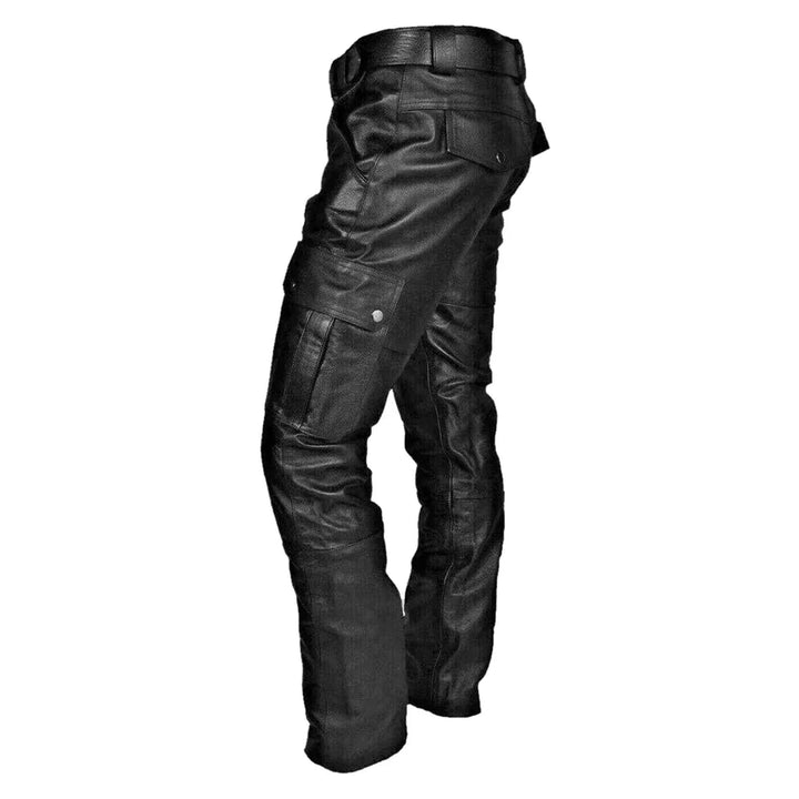 Men's leather trousers in biker style – RoadVance