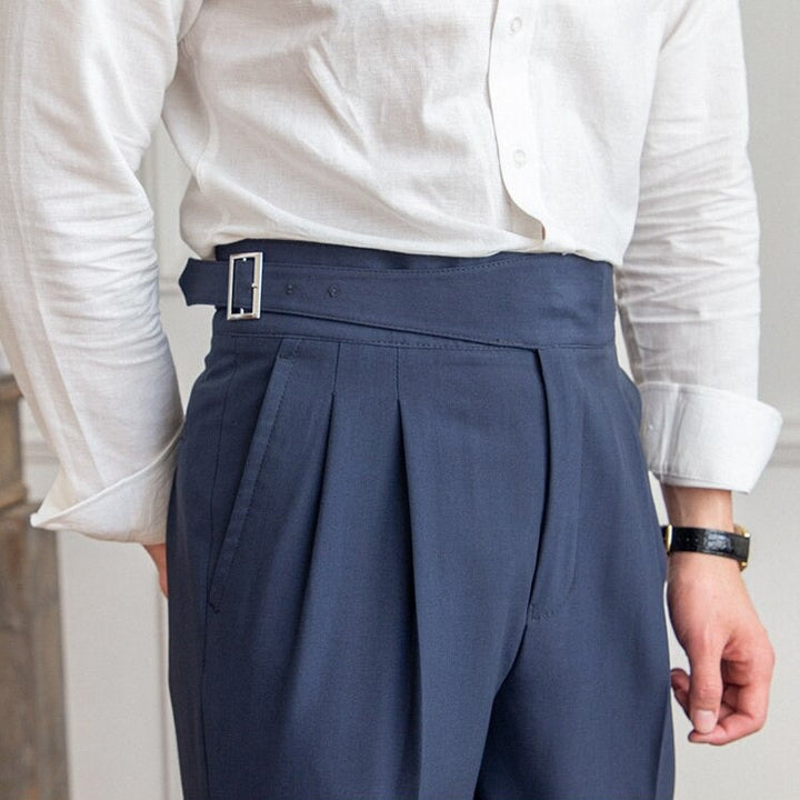 Men's Gurkha Trousers with High Waist – Isauro