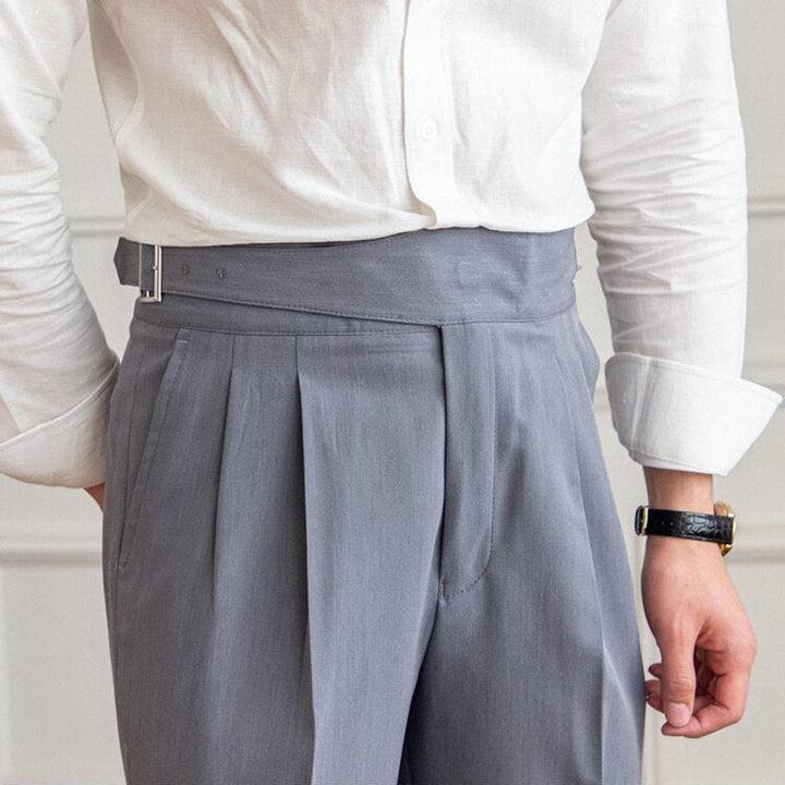 Men's Gurkha Trousers with High Waist – Isauro
