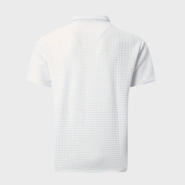 Paolo - Trendy Polo Shirt for Men-White-S-Nora Luxe