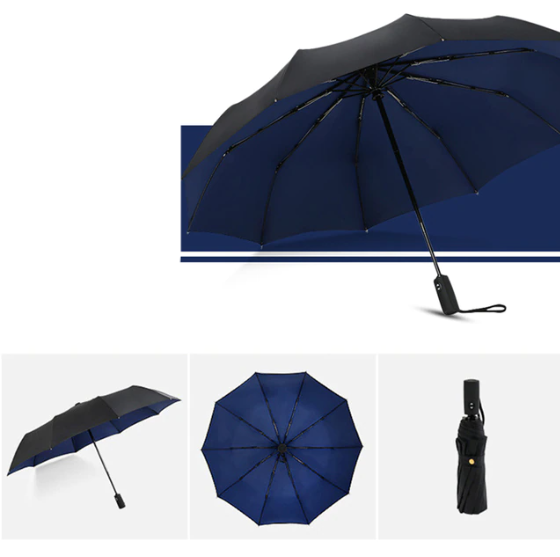 Storm-proof & Foldable Umbrella – AeroShield