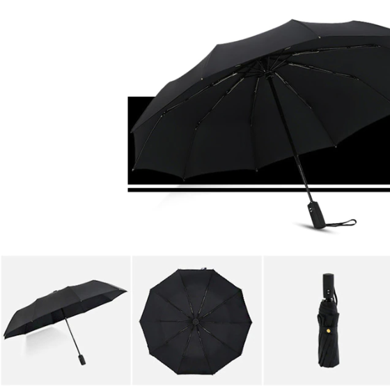 Storm-proof & Foldable Umbrella – AeroShield