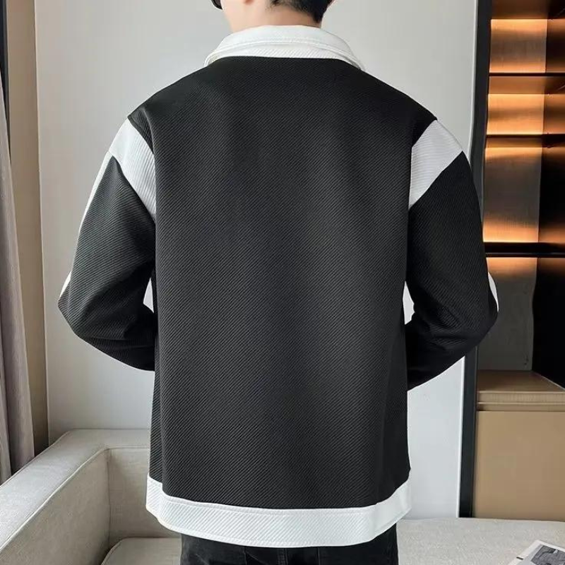 Patchwork Jacket for Men - Alessandro-Black-S-Nora Luxe